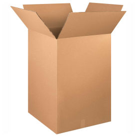 Heavy-Duty Double Wall Cardboard Corrugated Boxes, 24" x 24" x 48" - Pkg Qty 5