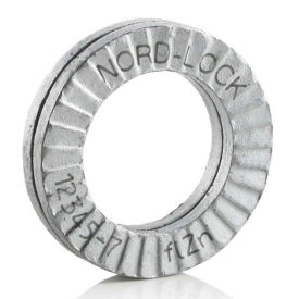 Wedge Locking Washer, Carbon Steel, Zinc, M8 (5/16"), Large O.D., 20 Pack