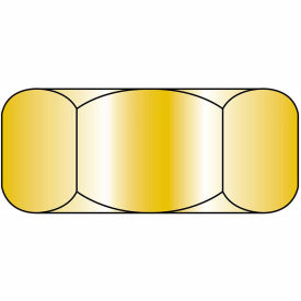 Finished Hex Nut, 1/2-20, Low Carbon Steel, Zinc, UNF, 100 Pack