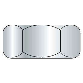 Finished Hex Nut, 3/8-24, Medium Carbon Steel, Zinc, UNF, Grade 5, 100 Pack