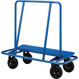 Sheet Rock Drywall Cart 8" No Flat Wheels 2400 Lb. Capacity, 47-1/2"L x 21-1/2"W x 46-1/4"H
