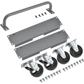 Global Industrial Caster and Handle Kit for 16-Chromebook and Laptop Charging Cabinet