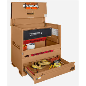 Knaack Storagemaster® Piano Box w/ Junk Trunk™ & Thermosteel™, Steel, Tan - 79-DH