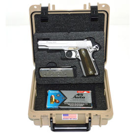 Multifit™ Pistol Case, Watertight, 10-11/16"x9-3/4"x4-13/16" Tan