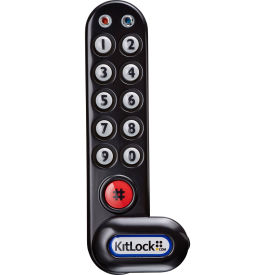 Codelocks 4-In-1 Electronic Cam Lock, KL1006KIT-BK, Up To 1" Thick Matl, Vertical, Black