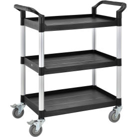 High Capacity 3 Shelf Utility Cart, 550lb Cap, 26"L x 17"W x 39"H