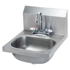 Krowne 16" Wide Hand Sink with Deck Mount Faucet, HS-18