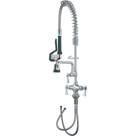 Krowne Royal Series Deck Mount Space Saver Pre-Rinse w/ Add-On Faucet, 6" Spout, 18-506L