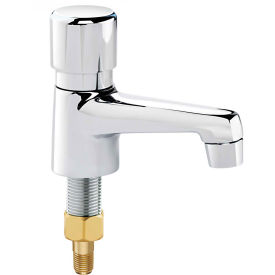 Krowne Single Self-Closing Metering Lavatory Faucet, 14-544L