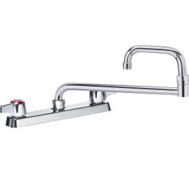 Krowne Commercial Series 8" Center Deck Mount Faucet, 18" Jointed Spout, 13-818L