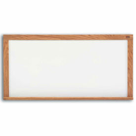 Marsh Industries Porcelain Pro-Lite Whiteboard, White, 192 x 60