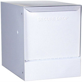 dVault Thru-Wall Package Drop with Tilt-Out Door, White