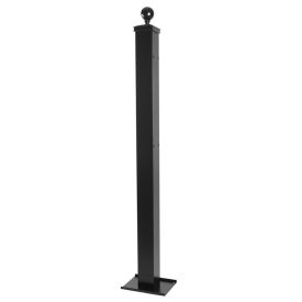 dVault Side Mount/Above Ground Post for Weekend Away Vault, Black