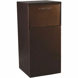 dVault Deposit Vault Mailbox and Parcel Drop, Free Standing, Rear Access, Copper Vein