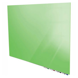 Ghent® Aria 4'W x 4'H Magnetic Glass White Board - Green