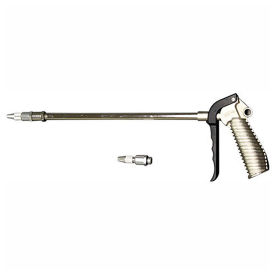 Milton Turbo Blow Gun and 10" Extension with Adjustable Nozzle, 3/8" NPT