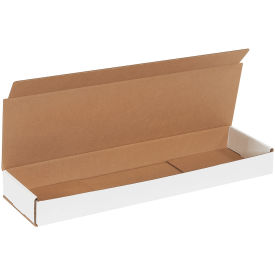 21"x6"x2" Corrugated Mailer, White - Pkg Qty 50