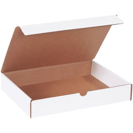 12"x9"x2" Corrugated Literature Mailer, White - Pkg Qty 50