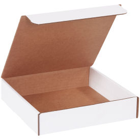 8"x8"x2" Corrugated Literature Mailer, White - Pkg Qty 50