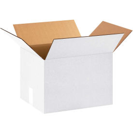 16" x 12" x 12" Corrugated Boxes, White - Pkg Qty 25