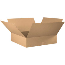 28" x 28" x 8" Flat Corrugated Boxes, Kraft - Pkg Qty 10