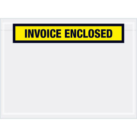 Panel Face Envelopes, "Invoice Enclosed", Yellow, 7-1/2 x 5-1/2", 1000/Case, PL528