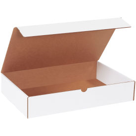 16"x10"x3" Corrugated Literature Mailer, White - Pkg Qty 50