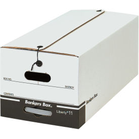 File Storage Box, Letter 24"L x 12"W x 10-1/4"H, White, FSB640