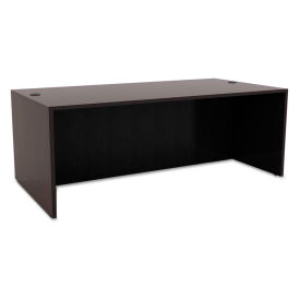 Alera Wood Desk Shell, 71"W x 35-1/2"D x 29-5/8"H, Espresso, Valencia Series