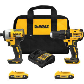 DeWALT DCK277C2 20V MAX Compact Brushless Drill/Driver Impact Combo Kit (2)1.5Ah Batteries & Charger