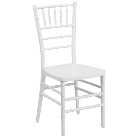 Stacking Chiavari Chair, Resin, White