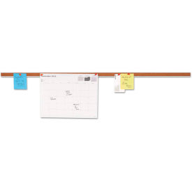 Universal 36"L Bulletin Bar, Natural Cork with Aluminum Frame