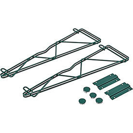 Nexel 21" Single Arm Fixed Wall Bracket (Pair), Green Epoxy Finish