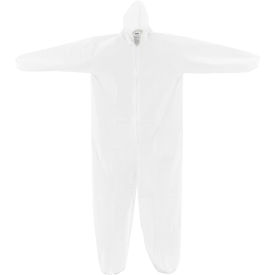 Disposable Microporous Coverall Elastic Hood White 2XL 25/Case