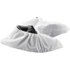 Skid Resistant Disposable Shoe Covers, Size 12-15, White, 150 Pairs/Case