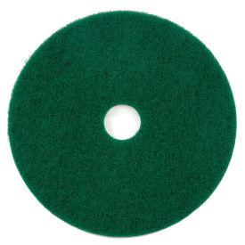 Global Industrial 18" Scrubbing Pad, Round, Green, 5 Per Case