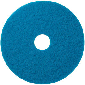 Global Industrial 18" Scrubbing Pad, Blue, 5 Per Case