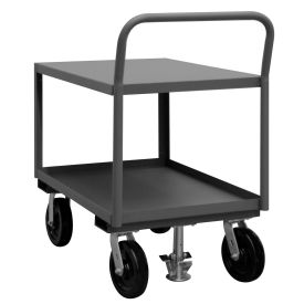 Durham® Low Deck Service Truck With Floor Lock, 2 Shelves, 30"Wx 36"L, 2000 Lbs. Cap.