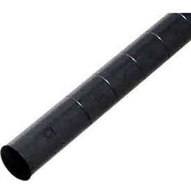 Nexel Black Epoxy Post, Leveler Installed, 86"H, 1 Pk