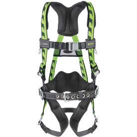 Miller AC-QC-BDP/UGN AirCore Full Body Harness, Large/X-Large, Green