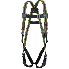 DuraFlex 650 Series Full-Body Stretchable Harness with Mating Buckle Legs Straps, Universal, Green