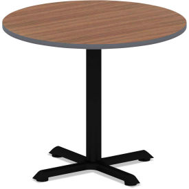Alera Reversible Laminate Table Top, 35-1/2" Round, Espresso/Walnut