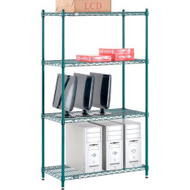 Shelf Liners for Wire Shelf System - Set of 4 in Clear 18 x 36 inch -  Plastic Wire Shelving Shelf Mats