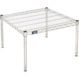 Global Industrial Chrome Wire Dunnage Rack - 24"W x 24"D x 14"H