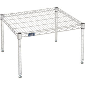 Nexel Chrome Wire Dunnage Rack, 30"W x 21"D x 14"H