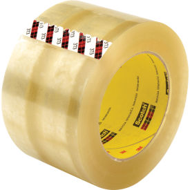 3M Scotch 373 Carton Sealing Tape, 2.5 Mil, 3" x 110 Yds., Clear - Pkg Qty 24