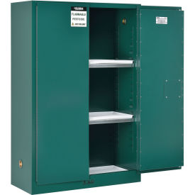 45 Gallon Pesticide Storage Cabinet, Manual Close, 43"W x 18"D x 65"H