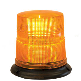 Buyers SL630A, Amber 3 LED Beacon Light With Tall Lens 6.75" Diameter x 6.75" Tall