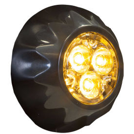 Buyers 8892400, 1" Amber Round Surface/Recess Mount Strobe Lights With 3 LED