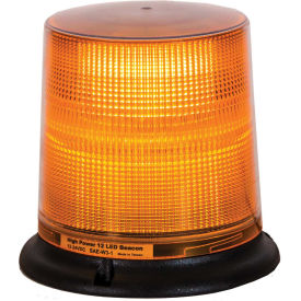 Buyers SL695A, Amber 12 LED Beacon Light With Tall Lens 6.75" Diameter x 6.625" Tall